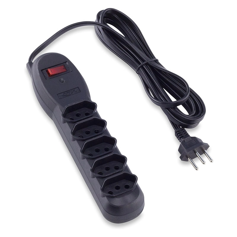 Filtro de linha 5 tomadas bivolt 500024 - Force Line