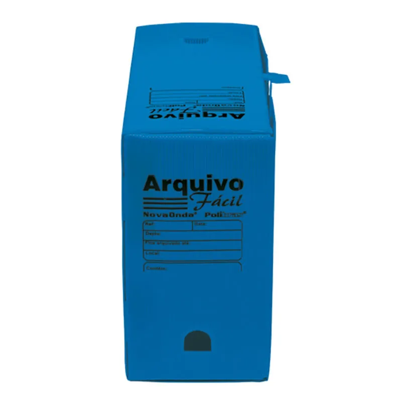 Arquivo morto plástico ofício novaonda azul - Polibras