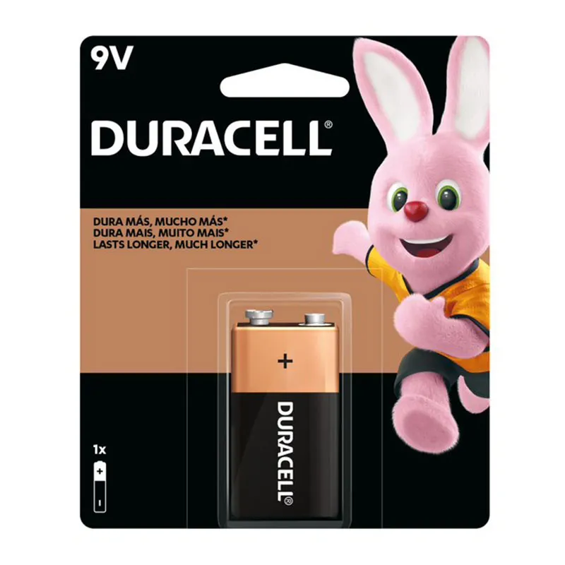 Bateria alcalina 9 volts - com 1 unidade - Duracell