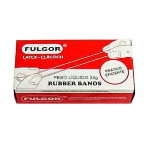 Elástico látex n18 amarelo caixa 25g - Fulgor