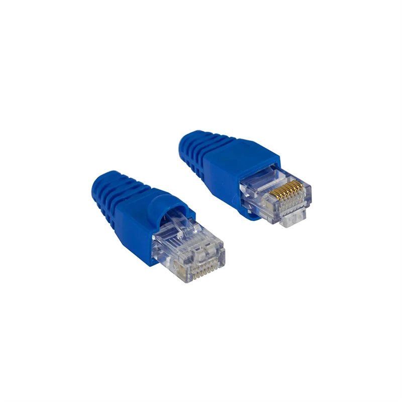 Conector para rede RJ45 com capa com 10 unidades - Speedlan