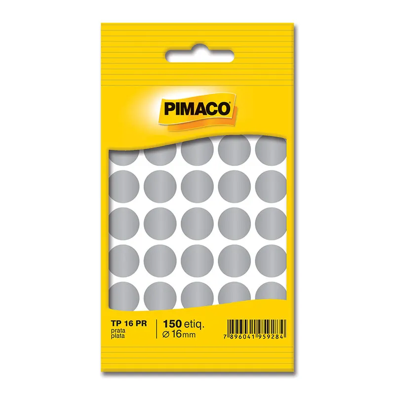 Etiqueta adesiva TP16 - prata - Pimaco