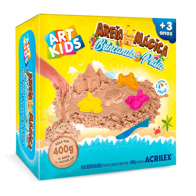 Kit Brincando na Praia Areia Mágica Art kids 5926 - Acrilex