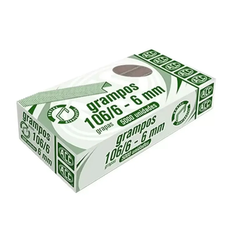 Grampo galvanizado 106/6 com 5000 unidades - ACC