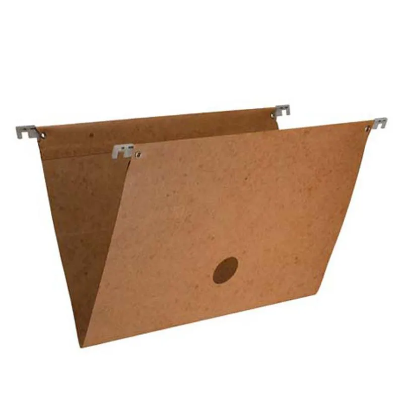 Pasta suspensa Marmodello plastificada castanho Haste branca 40F - Dello