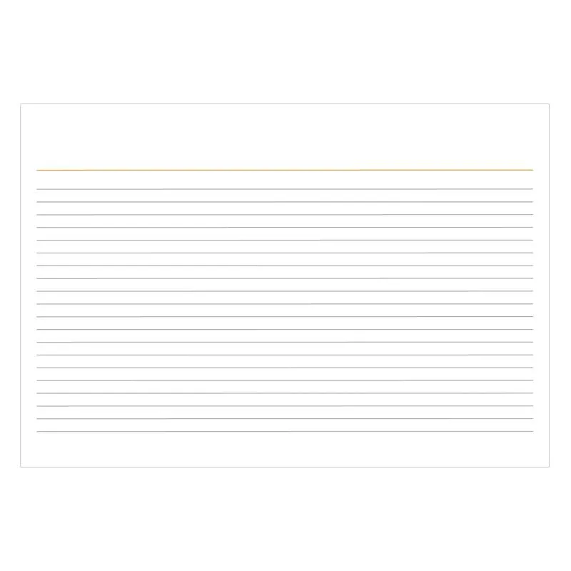 Ficha pautada 5X8 pacote com 100 folhas - Tilibra