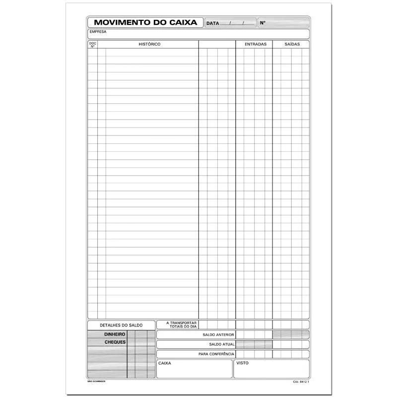 Movimento de caixa capa flexível 50X2 - São Domingos