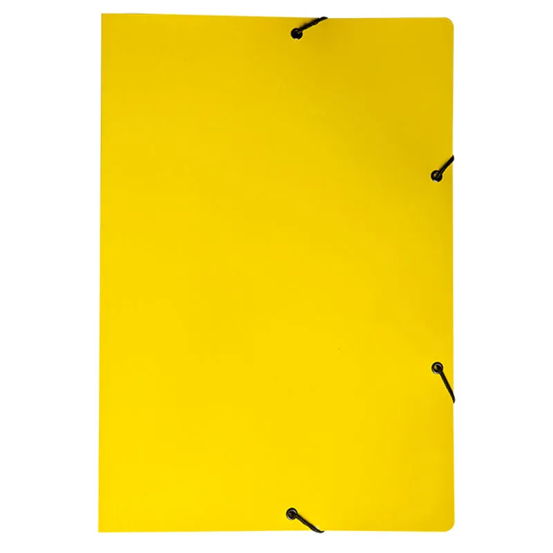 Pasta com aba elástico ofício - Duplex - amarelo - 0199.A - Dello
