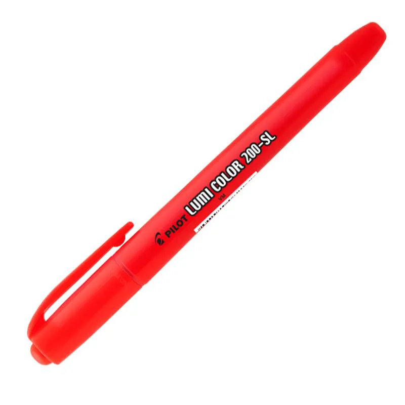 Pincel marca texto 200-SL Lumi Color - Vermelho - Pilot