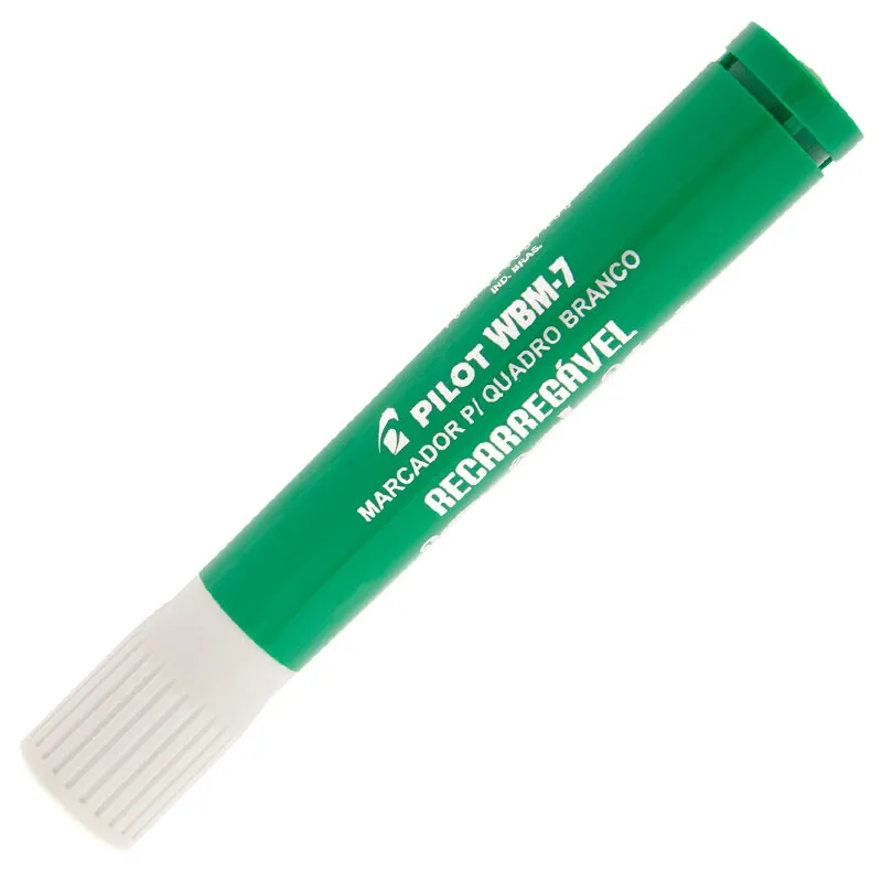 Pincel para quadro branco recarregável WBM-7 verde - Pilot