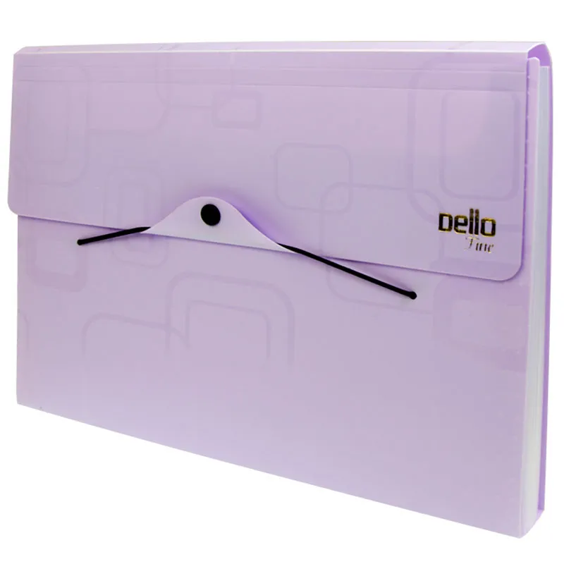 Pasta sanfonada A4 com 12 divisórias - Roxa - 6070.R - Dello