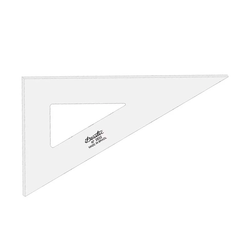 Esquadro acrílico 32cm x 60 graus sem escala 2632 - Trident