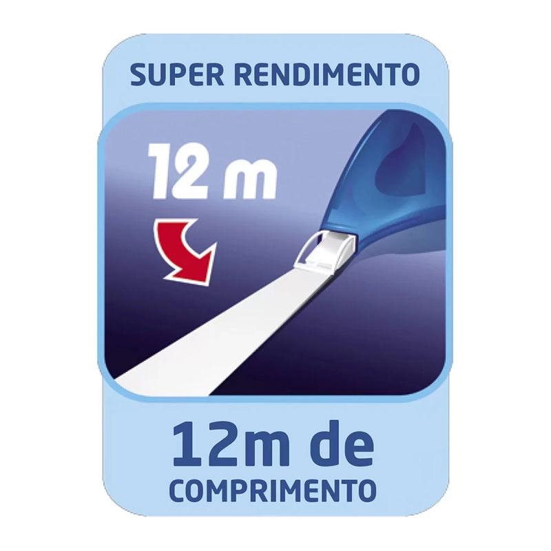 Corretivo em fita Super Tape - 4.2mm x 12m - Bic