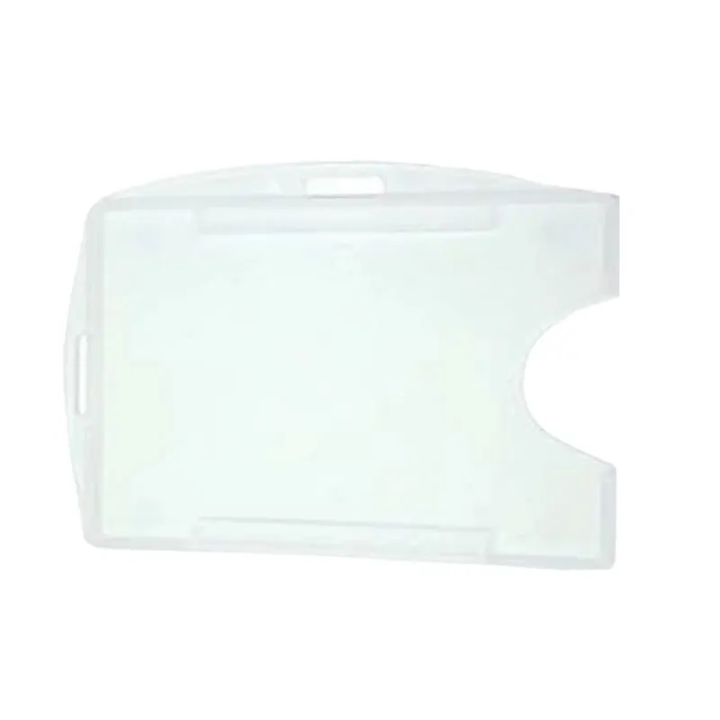 Porta crachá rígido conjugado transparente - Activa