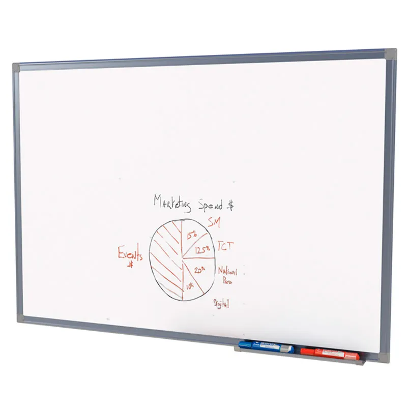 Quadro branco moldura de alumínio Luxo 90x120cm 8034 - Stalo