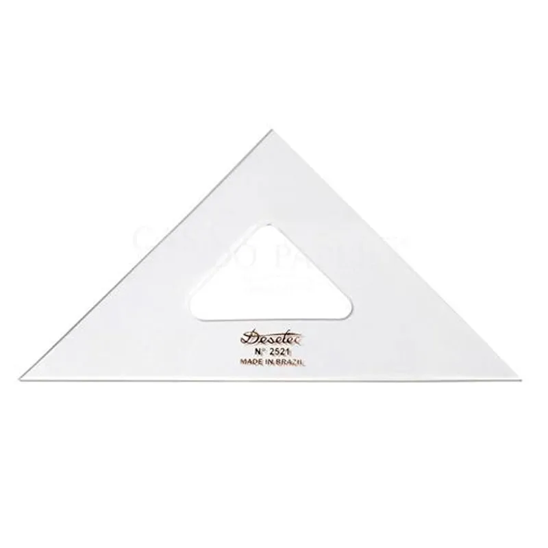 Esquadro acrílico 21cm x 45 graus sem escala 2521 - Trident
