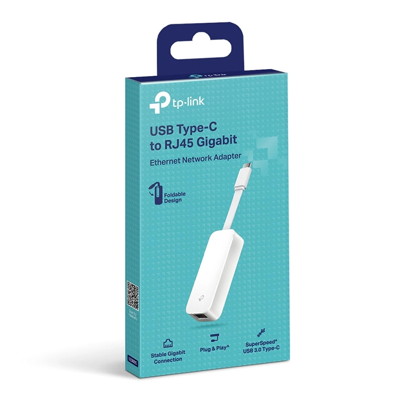 Adaptador de rede USB-C X RJ45 para Ethernet Gigabit UE300C - TP-Link