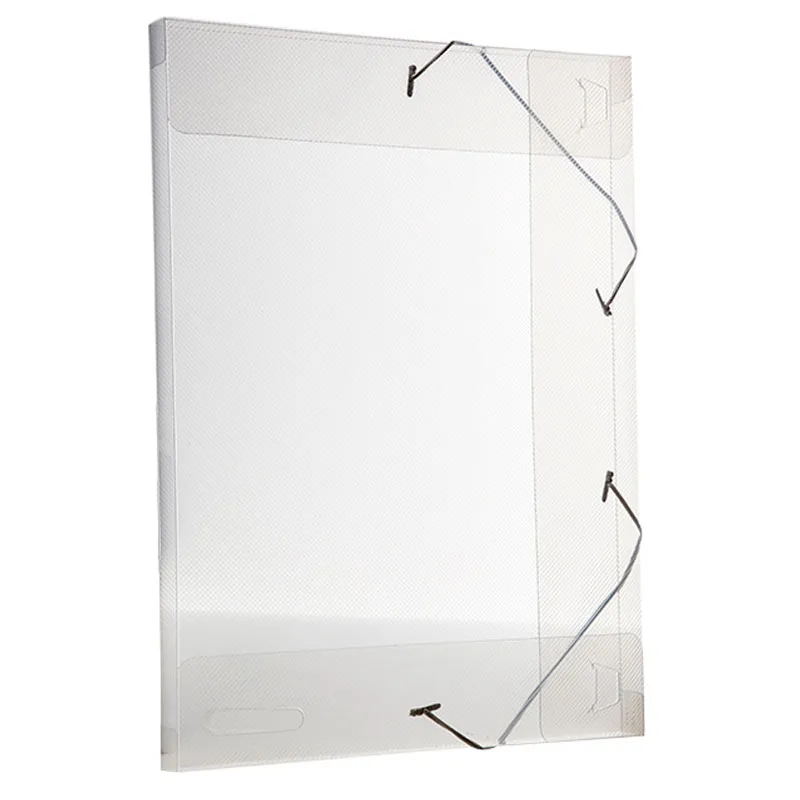 Pasta com aba elástico ofício lombo 20mm - Line - transparente cristal - 0255.H - Dello