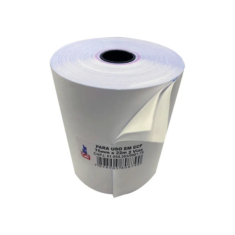 Bobina para PDV 76x22 - 2 vias autocópia - com 30 unidades - Silfer