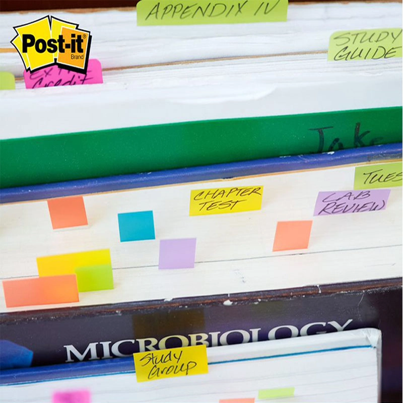 Marcador de página adesivo Post-it Flags de papel 76x15mm 180 folhas - 3M