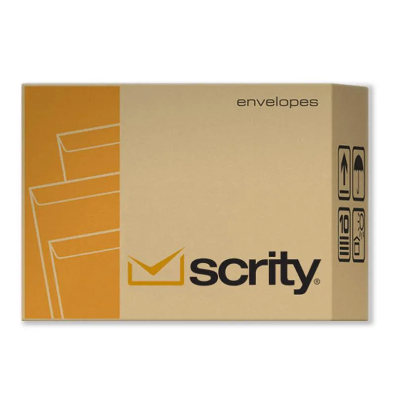 Envelope saco Kraft SKN025 176x250mm caixa com 250 unidades - Scrity