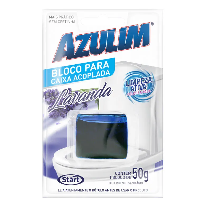 Bloco sanitário para caixa acoplada Lavanda 50g Azulim - Start Química