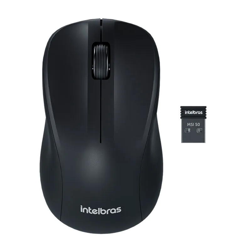 Mouse sem fio 1200 dpi MSI 50 Preto - Intelbras