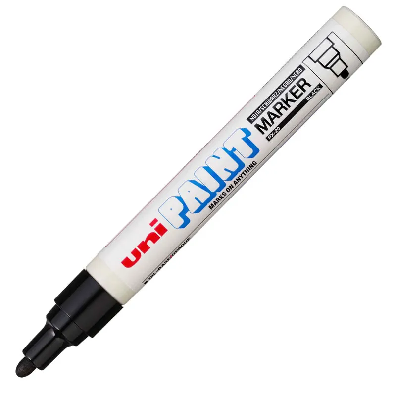 Pincel marcador permanente Paint Marker Preto PX-20 - Uni-Paint