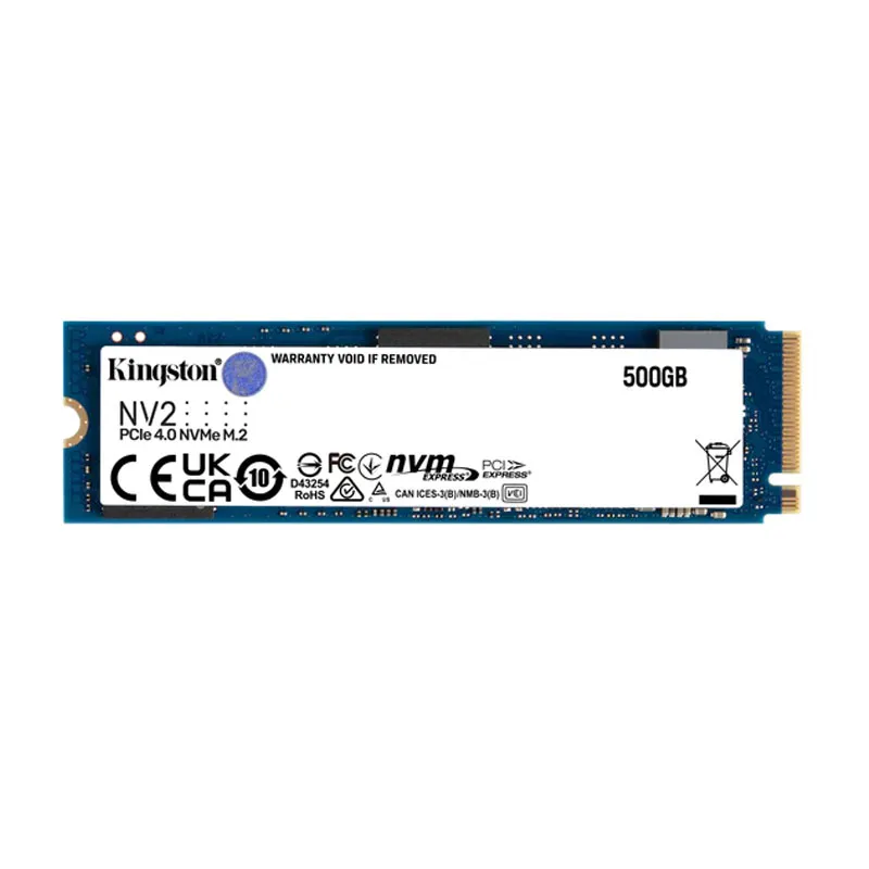 SSD Kingston NV2 500GB m.2, Nvme, Leitura 3500mb/s, Gravação 2100mb/s SNV2S/500G