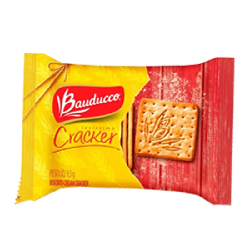Biscoito sachê Cream Cracker 10g caixa com 370 unidades - Bauducco