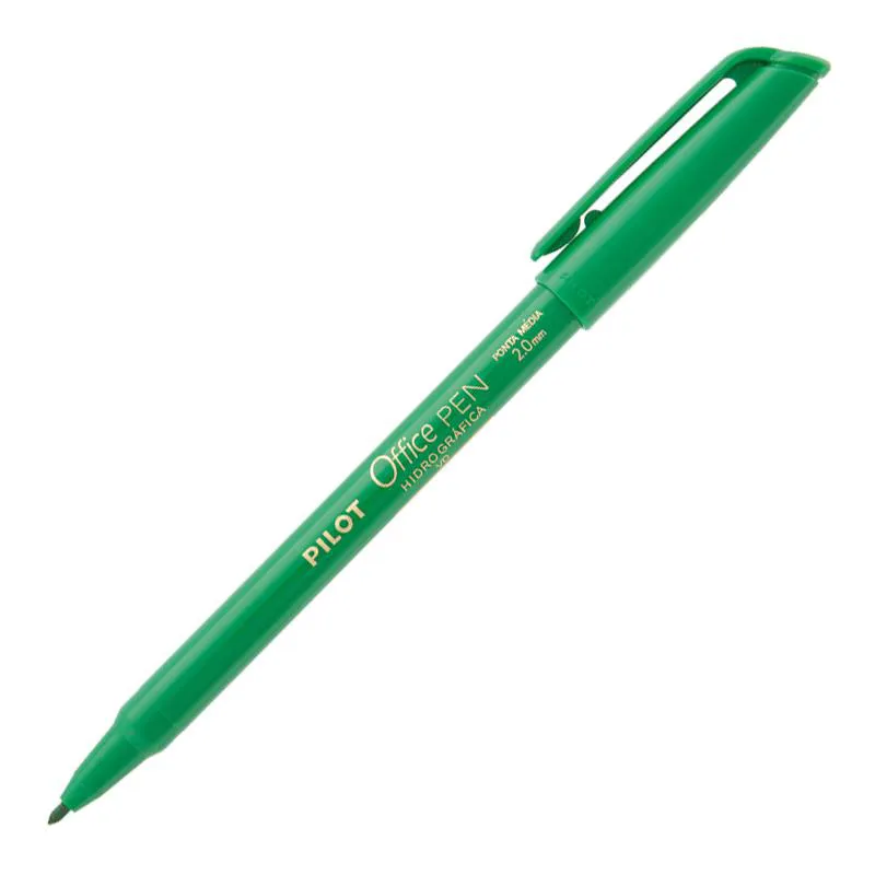 Caneta hidrográfica Office Pen 2.0 verde - Pilot