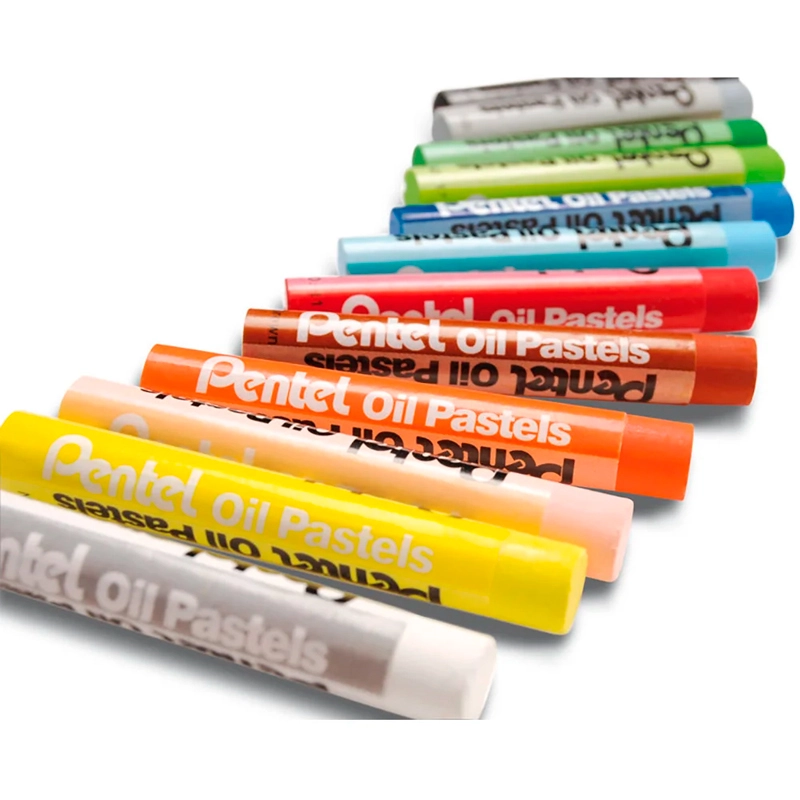 Giz pastel oleoso PHN-25 - com 25 cores - Pentel