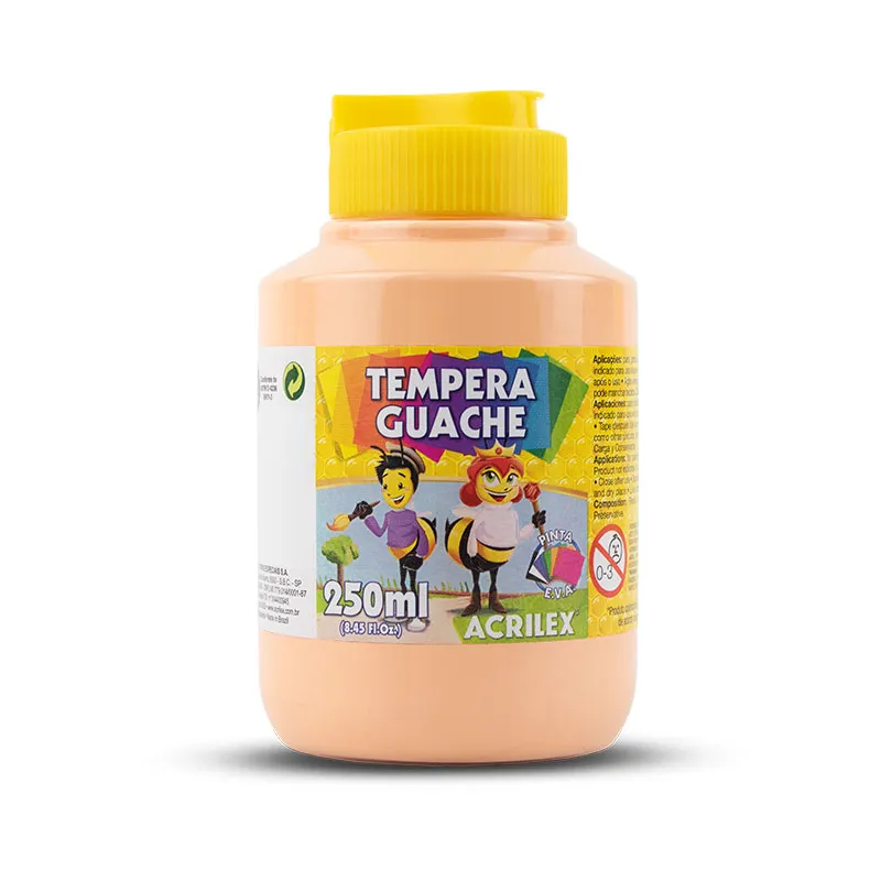 Tinta guache Amarelo Pêssego 250ml - 538 - Acrilex