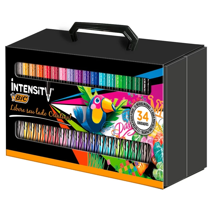 Kit lettering Intensity com 34 itens - Bic
