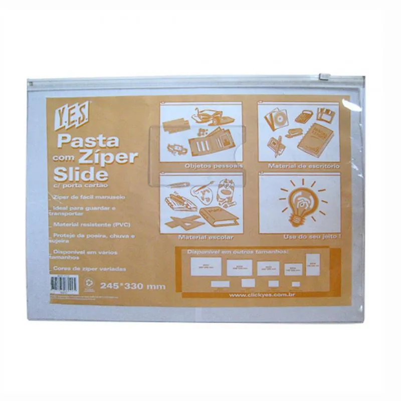 Pasta com zíper - 245x330mm - DZ32 - Yes