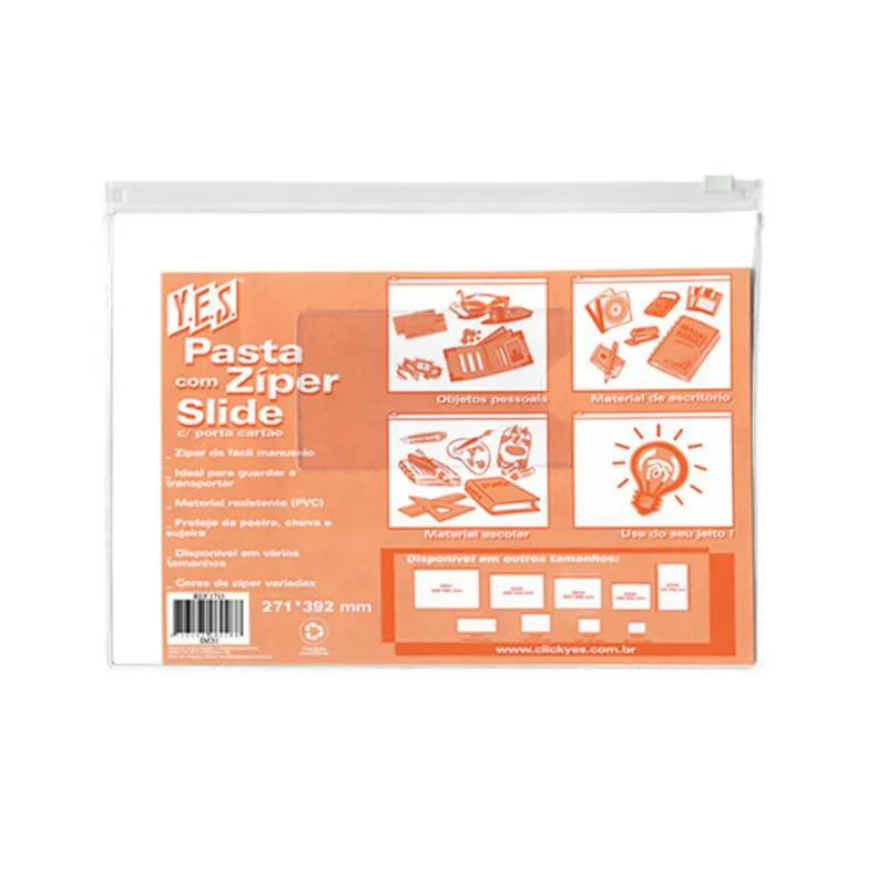 Pasta com zíper - 395x290mm - DZ31 - Yes