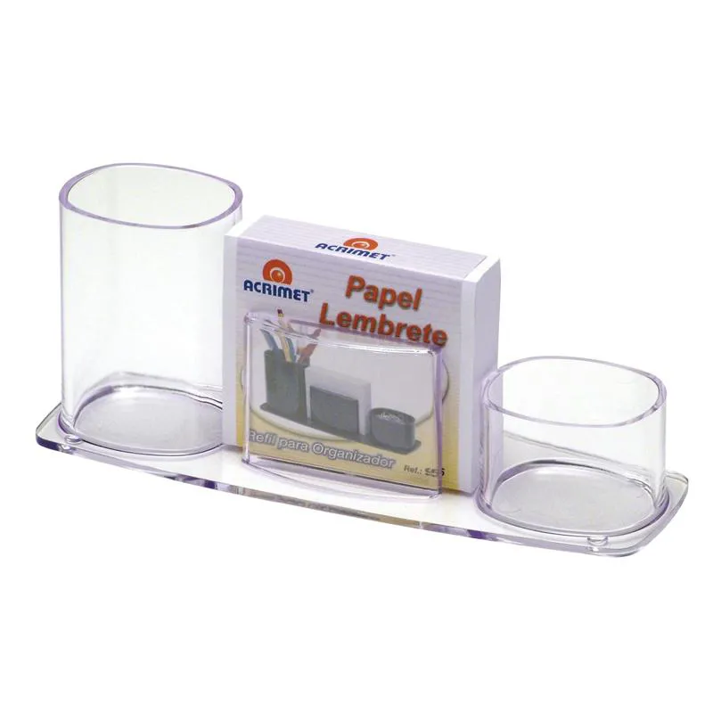 Porta lembrete/lápis/clips Cristal - 740.3 - Acrimet