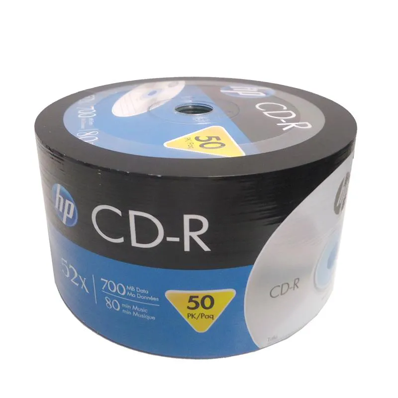 CD-R virgem 700MB 80 minutos - pino com 50 unidades - HP