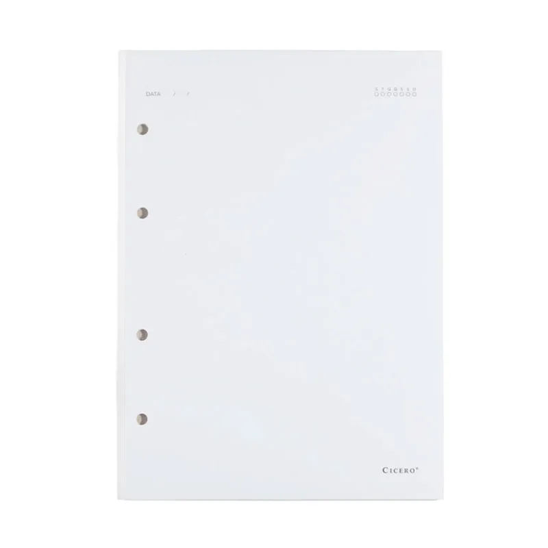 Bloco refil médio criativo argolado Offset sem pauta 40 folhas - Cicero
