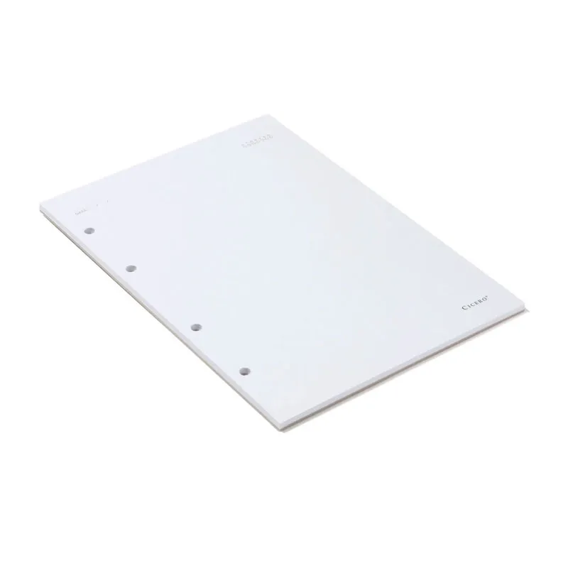 Bloco refil médio criativo argolado Offset sem pauta 40 folhas - Cicero