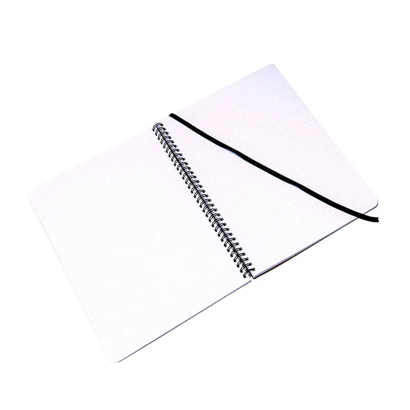 Caderno espiral capa dura pontilhado Grande 96 folhas wire-o Kraft - Cicero