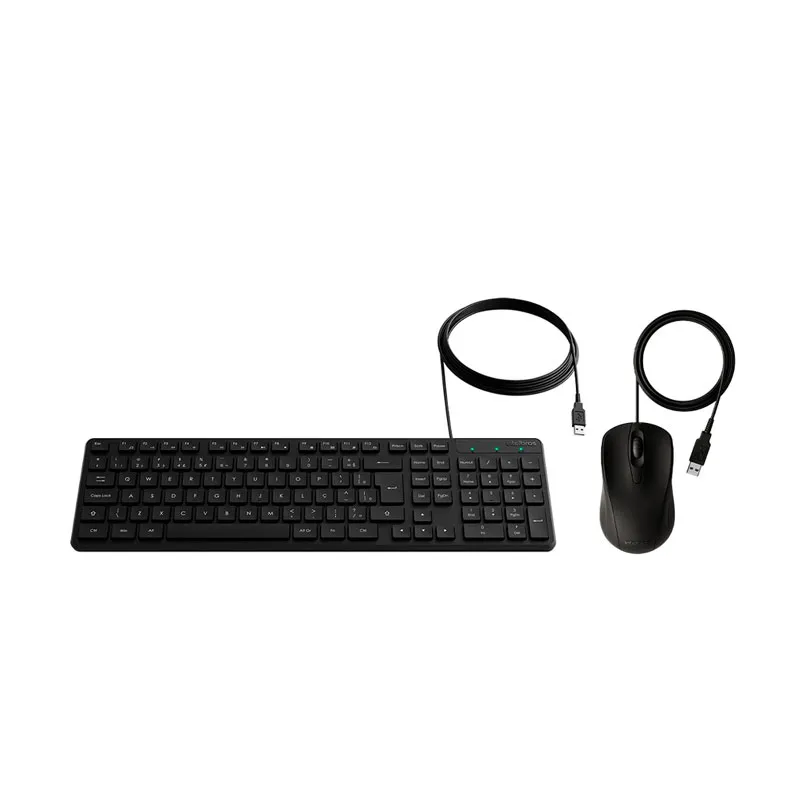 Teclado e mouse com fio USB preto CCI 20 - Intelbras