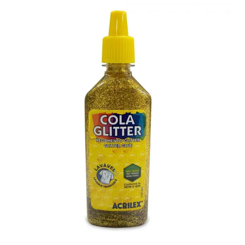 Cola glitter 23g ouro 201 - Acrilex