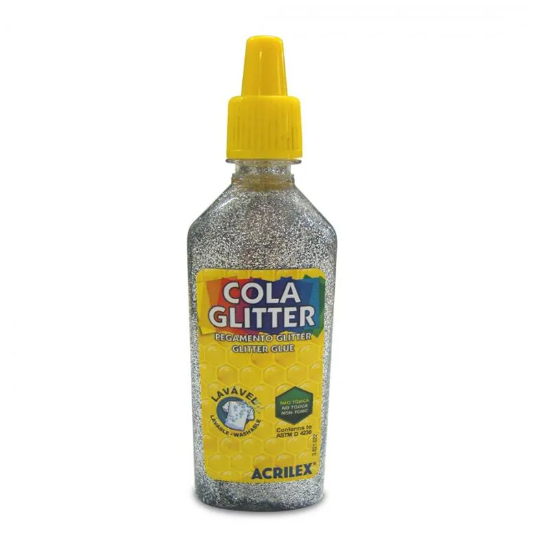 Cola glitter 23g prata 202 - Acrilex