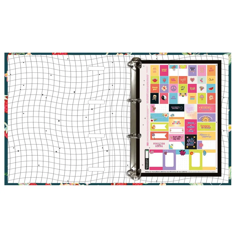 Fichário universitário 4 argolas Capricho 294659 - Tilibra