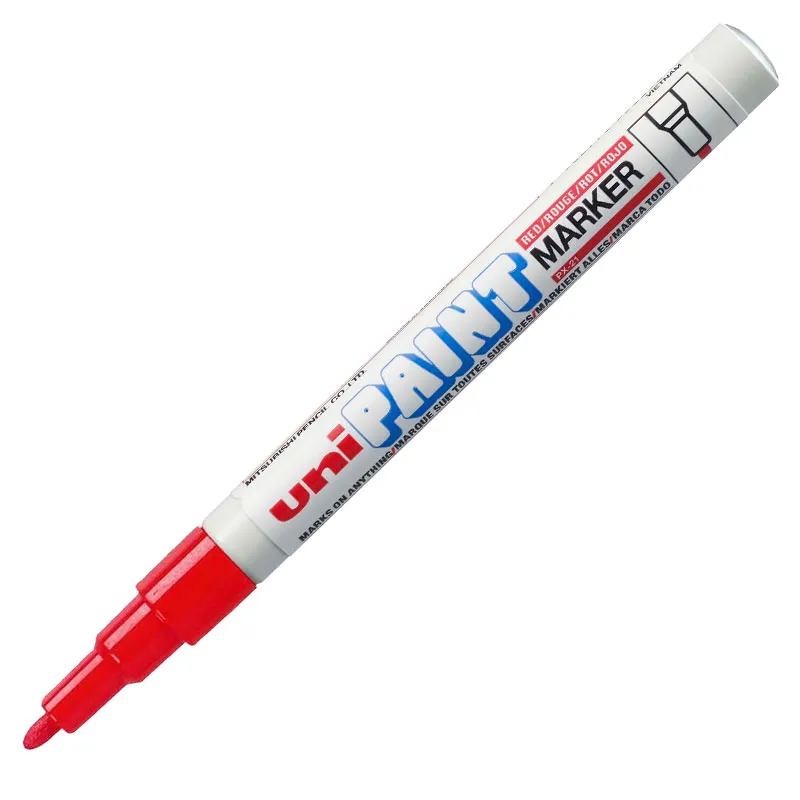 Pincel marcador permanente Paint Marker Vermelho PX-21 - Uni-Paint