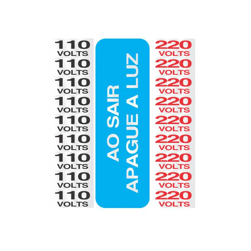 Placa de alumínio 110/220v 120AH - Sinalize