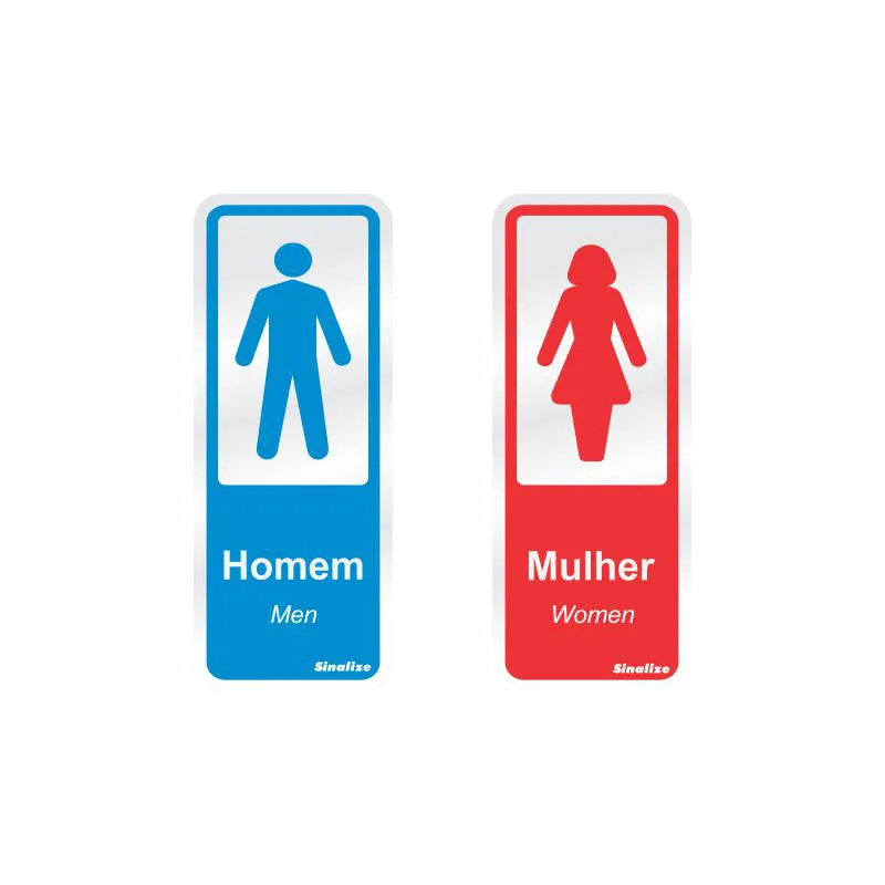Placa de alumínio sanitário plus 120AN - Sinalize
