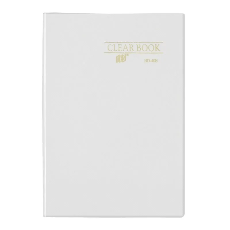 Pasta catálogo transparente ofício Cristal BD40S/CR com 40 plásticos - Yes