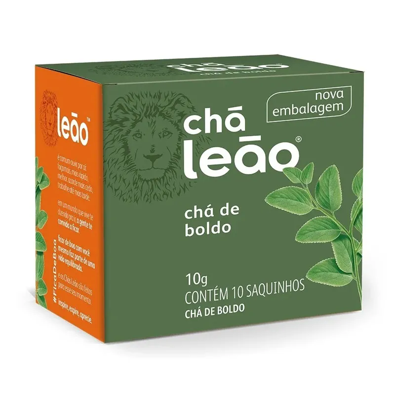 Chá de boldo - com 10 unidades - Leão Fuze
